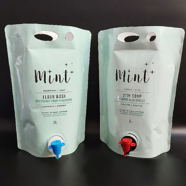 Laundry Detergent packaging with valve floor wash pouch - Image 2