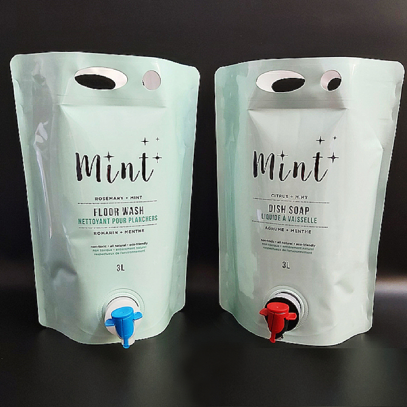 Laundry Detergent packaging with valve floor wash pouch - Image 2