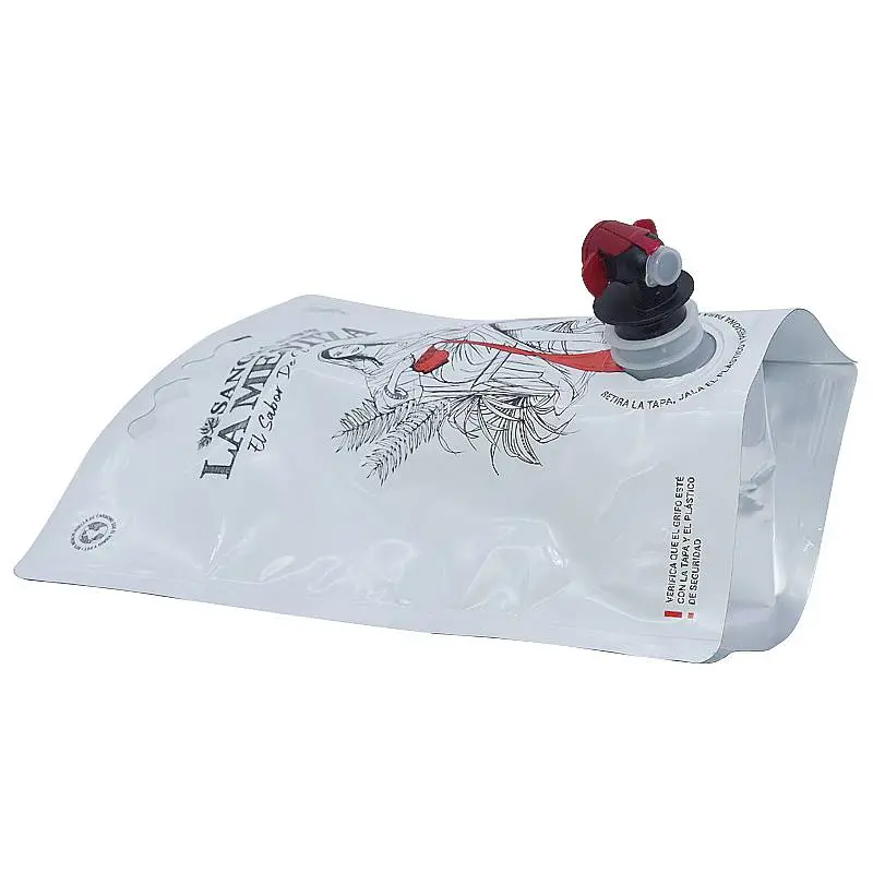 Cheap price aluminum foil 3L bag in box vitop tap BIB bag in box - Image 5