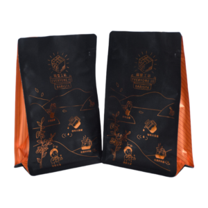 250g 500g 1kg Coffee Packaging Bag With Hot Stamp Gold Logo