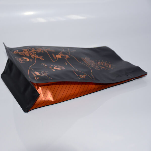 250g 500g 1kg Coffee Packaging Bag With Hot Stamp Gold Logo - Image 2