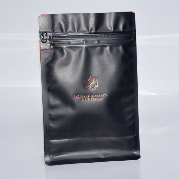 250g 500g 1kg Coffee Packaging Bag With Hot Stamp Gold Logo - Image 3