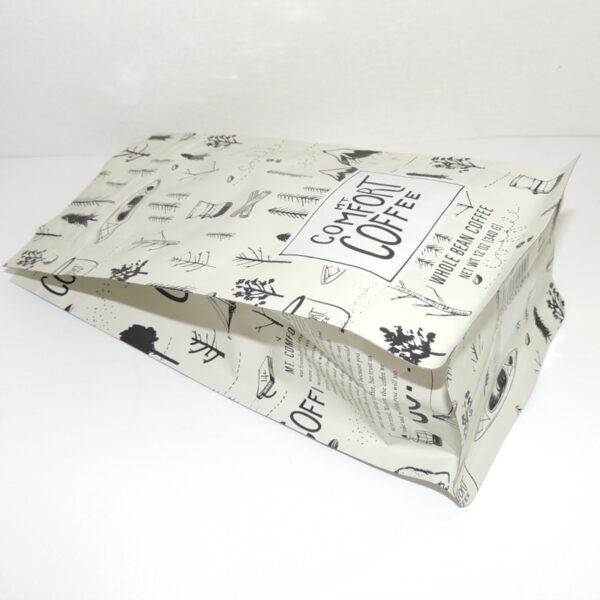 12oz 340g Flat Bottom Pull Tab Zipper Bag For Tea Coffee Bags - Image 5