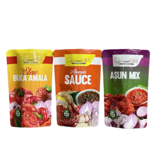 Standup Pasteurised Food-Grade Cooking Retort Pouch For Sauce Packaging