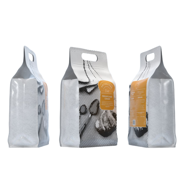 Custom Reusable Flat Bottom Handle Bulk Storage Coffee Bags