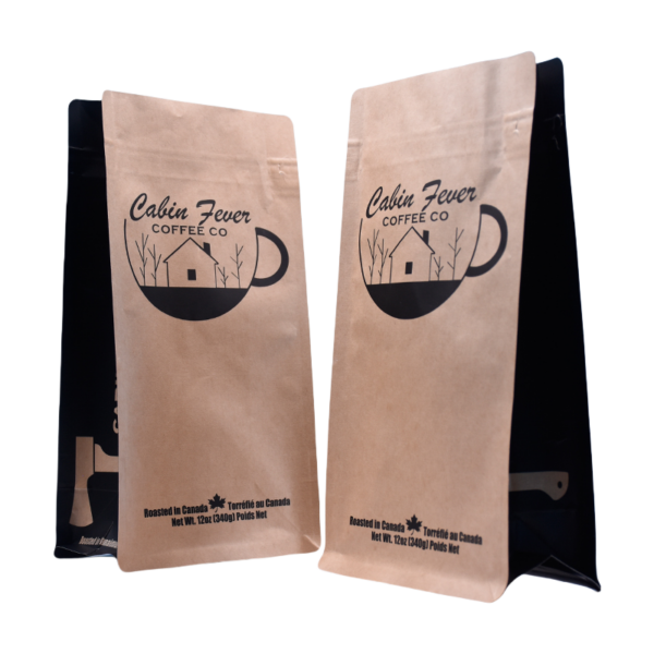 Eco friendly 250g 340g 500g 1kg coffee packaging bag with valve zipper