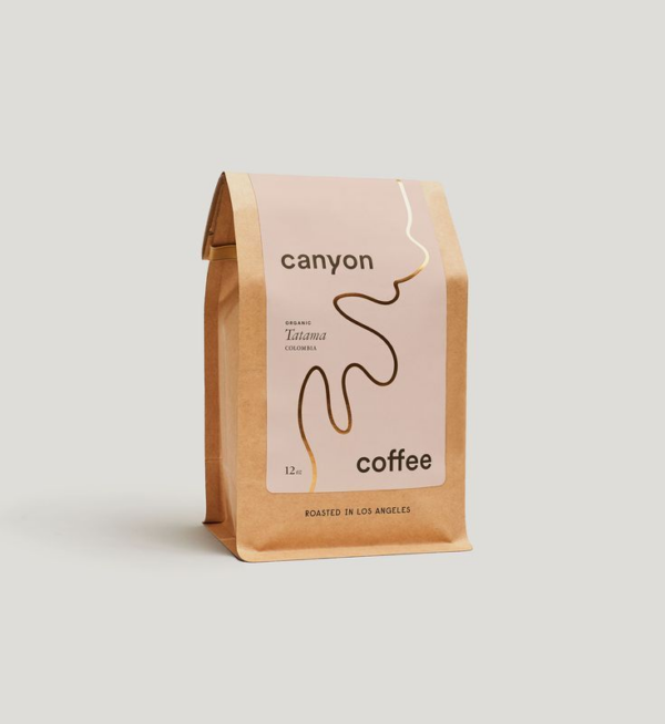 Kraft Paper Coffee Bag Tin Tie Sealed Top - Image 3