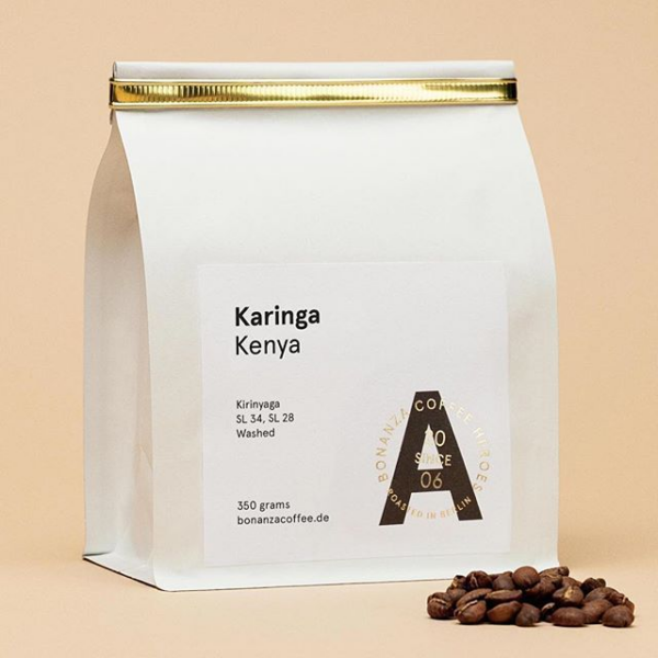 Kraft Paper Coffee Bag Tin Tie Sealed Top - Image 2