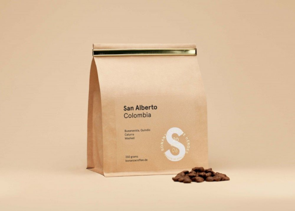 Kraft Paper Coffee Bag Tin Tie Sealed Top - Image 4