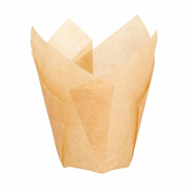 120 Counts Natural Tulip Greaseproof Paper Cupcake Liners for Baking Cups - Image 8