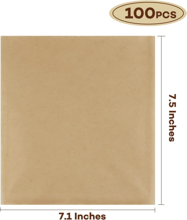 Kraft Sandwich Bread Bag Bakery Bags with Window Toast Paper bag 7.1*7.5 inches - Image 4
