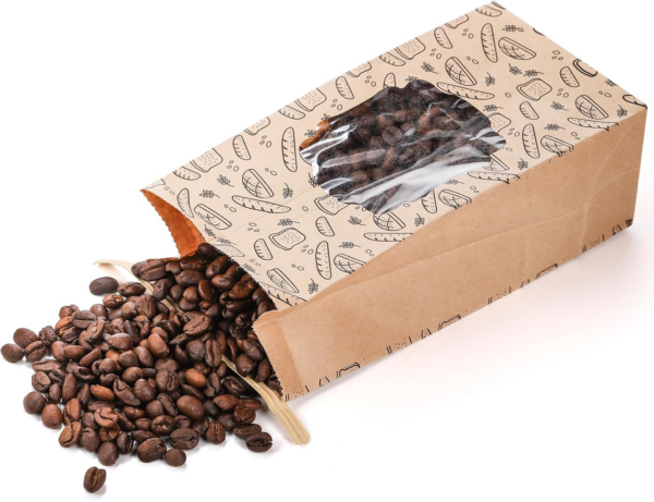 50 Pcs Homemade Large Bakery Bread Bags Sealing Stickers With Ties - Image 2